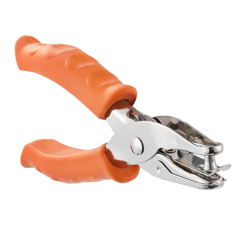 Single Hole Punch, HIA 1/4”Hole Puncher, Metal One Hole Puncher for Crafts with Ergonomic Silicone Handle, Paper Punch for Kids and Adults (Stylis...