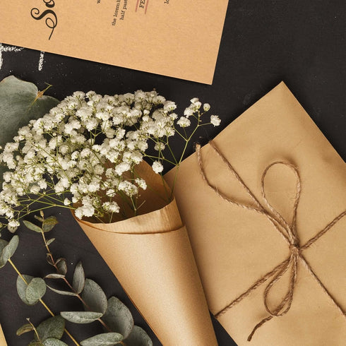 FEPITO 100 Sheets Kraft Paper Brown Kraft Printer Paper 8.5 x 11 Inches Letter Size Craft Paper for Printing Labels Crafts Wedding Invitations...