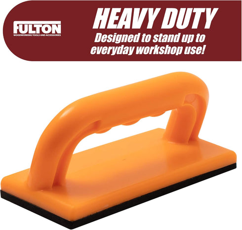 Fulton Safety Push Block 2 Pack, Orange Color for High Visibility Ideal for Use On Router Tables, Jointers, Shapers and Band Saws...