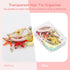 12PCS Hair Tie Organizer, Transparent Mini Storage Box, Rectangle Clear Plastic Storage Container, Portable Small Items Holder with Lid for Home, ...