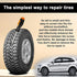 40 PCS Tire Repair Rubber Nail, Rubber Screw Tire Plugs Self-Service Vacuum Tire Repair Nail Kit Tires Quick Puncture Repair Tools or Car, Truck, ...