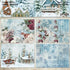 A5 size Merry Christmas Elk Theme Dot Scrapbook, DIY Album Scrapbook Paper,Greeting Card Making Background Paper Craft Supplies Painting Decoratio...