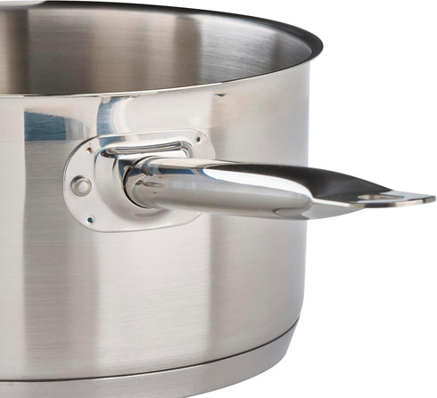 Winco Heavy-Duty Stainless Steel Sauce Pan with Cover, 6 Quart...
