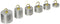 United Scientific WSAL06 Aluminum Hooked Weight Set, One Each of 100g, 50g, 40g, 30g, 20g, 10g...