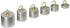 United Scientific WSAL06 Aluminum Hooked Weight Set, One Each of 100g, 50g, 40g, 30g, 20g, 10g...