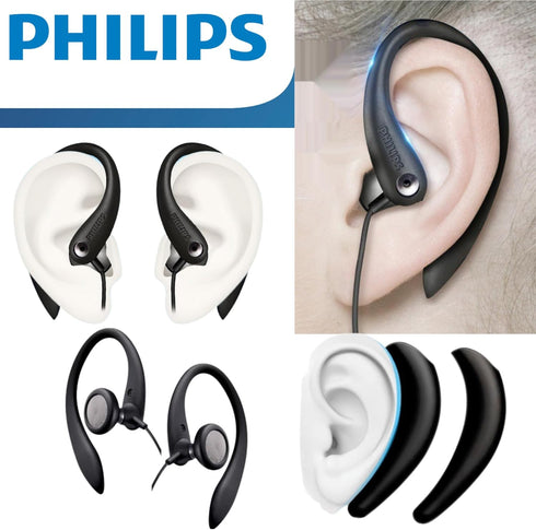 PHILIPS SHS3200BK/37 Flexible Earhook Headphones, Black......