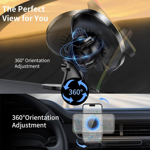 for Magsafe Car Mount Charger,15W Wireless Magnetic Car Mount Charger for iPhone 15 ProMax Plus 14 13 12?Fast Charging Carmount Magnet Car Phones ...