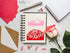 Valentine's Flower Metal Cutting Dies Stencil Template Molds, Love Flowers Embossing Tool Die Cuts for Card Making Album Paper Scrapbooking DIY Et...
