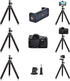 Phone Mini Tripod, Ruittos Premium Flexible Mobile Phone Tripod Stand Compatible with iPhone Samsung Go Pro, Small Digital Camera, Black...