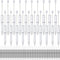 20Pcs White Beadable Pens Plastic Bead Ballpoint Pens Bulk with 50Pcs Black Ink Cute Cool Diy Pens for Journaling Women Teacher Graduation Christm...