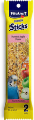 Vitakraft Crunch Sticks Harvest Apple Flavor Bird Treat for Parakeets (2 Sticks), 1.5 oz...