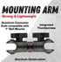 Bulletpoint 4" Aluminum Mounting Arm Dual 1" Socket Connector Ends compatible with 1 Inch Ball Mounts...