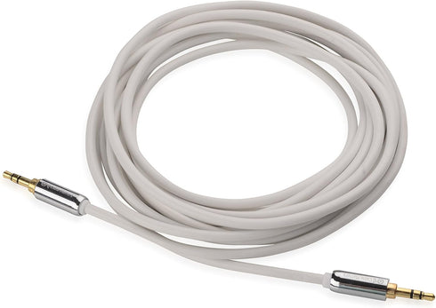 Cable Matters 2-Pack Stereo Cable (3.5mm Audio Cable, Stereo Audio Cable, Aux Cable) in White 12 Feet...