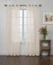Odor Neutralizing Sheer Voile Grommet Window Curtain for Bedroom or Living Room (1 Panel), 59 in x 95 in, Ivory...