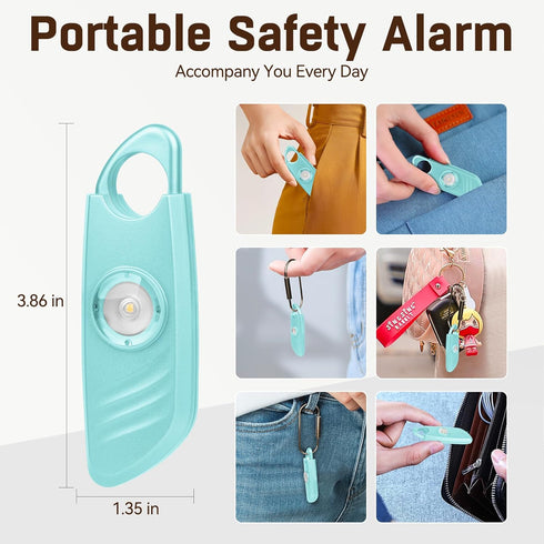 Personal Safety Alarm for Women – 140dB Safe Sound Personal Alarm with Strobe Light, Personal Protection Siren Device for Women, Men, Children, El...
