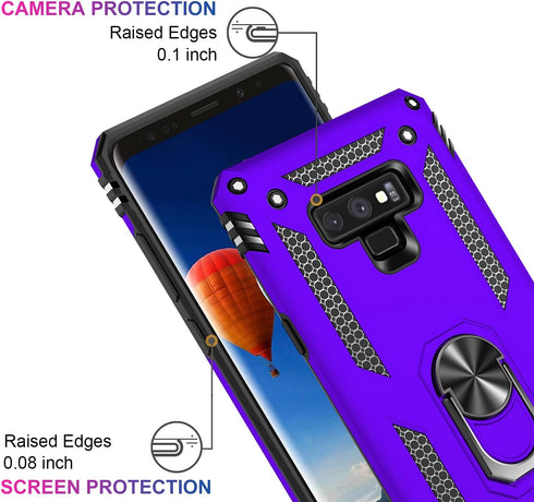 IKAZZ for Galaxy Note 9 Case,Military Grade Shockproof Heavy Duty Protective Phone Case Pass 16ft Drop Test with Magnetic Kickstand for Samsung Ga...