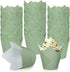 Whaline 200Pcs Sage Green Tulip Cupcake Liners Green Muffin Baking Liners Tulip Cupcake Wrappers Baking Cup for Bridal Baby Shower Wedding Birthda...