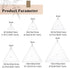 BENECREAT 6Pcs Free Motion Triangle Quilting Template Set, Acrylic Transparent Quilting Rulers for Machines Quilting DIY Designs On Shirts...