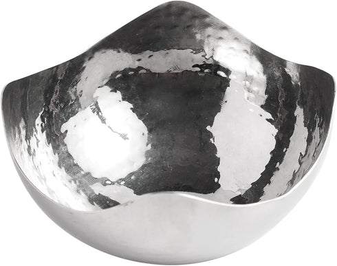 Hosley 5.75 Inch Diameter Silver Finish Metal Bowl, Ideal for Potpourri, LED Candles, Weddings, Special Events, Center Pieces, Craft. Use Decor to...