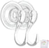 VIS'V Suction Cup Hooks, Small Shower Suction Hooks with Wipes, Heavy Duty, Removable and Reusable, Clear, 4 Pcs...