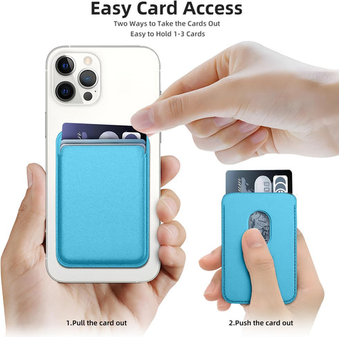 for Magsafe Wallet,Magnetic Wallet Card Holder,Ultra-Thin Magnetic Phone Wallet,Magnetic Magsafe Wallet for Apple iPhone 15/14/13/12 Pro/Max/Plus/...