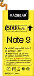 Galaxy Note 9 Battery, (Upgraded) MAXBEAR 5000mAh 3.85V Li-Polymer Replacement Battery EB-BN965ABU for Samsung Galaxy Note 9 N9600 SM-N9600 N960U ...