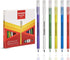 Matador HI-SCHOOL Ballpen, Fine-Point (0.6 mm), Black Ink, 6 different Colorful Bodies, Round Barrel Design, Smooth & Instant Writing, 24 Counts...