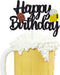 Cheers Cake Topper - Glitter Cheers to 30 40 50 60 Years Birthday Decoration, Gold, 7.5x4.6 inches, 1 pcs...