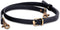 Genuine Leather Purse Strap Replacement ~ Womens Crossbody Bags 48"-57" Long Adjustable Strap, Black with Brass accessories...