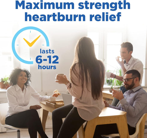Amazon Basic Care Maximum Strength Famotidine Tablets 20 mg, Acid Reducer for Heartburn Relief, 25 Count...