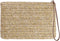 FENICAL Straw Clutch Bag Bohemian Zipper Wristlet Summer Beach Handbag for Women Girls...