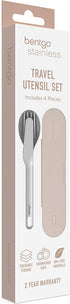 Bentgo® Stainless Travel Utensil Set - Reusable 3-Piece Silverware Set with Carrying Case, High-Grade Premium Steel, BPA-Free Case, Eco-Friendly -...