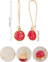 9 Pairs Faux Druzy Drop Earrings Rainbow Crystal Pendant Earrings Colorful Stainless Steel Dangle Earrings for Women...