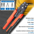 smseace Wire Connectors Crimping tool 22-10AWG Multifunctional stripping crimping pliers for Butt/Spade/Fork/Bullet/Ring/Bare terminals Wire crimp...