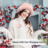 Peicees Womens Fur Hats with Pompom for Winter Warm Knit Beanie Skull Cap Russian Ushanka Trapper Hat with Ear Cover...