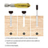 Countersink Drill Bit Set 3 Pcs 5 Flute Counter Sinker Drill Bits Tools HSS 1/4" Hex Shank for Wood Metal Quick Change 6mm 8mm 9mm(Small)...