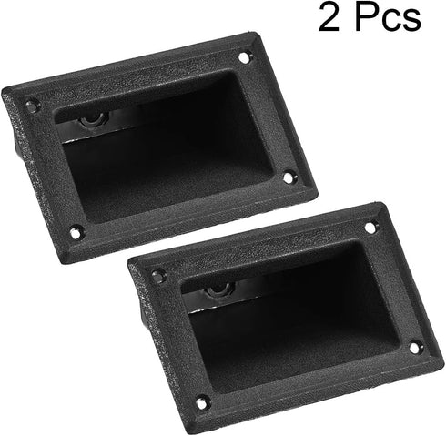 uxcell Recessed Speaker Handle Grasp Pocket Style Plastic Handles Holder 5.2'' Length Fit for PA/DJ Speaker Cabinet Box 2pcs...