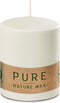 HYOOLA Pure Natural Pillar Candles - Made of 100% Natural Wax - Paraffin Free - 2.7 x 3.5 Inch - White...