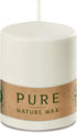 HYOOLA Pure Natural Pillar Candles - Made of 100% Natural Wax - Paraffin Free - 2.7 x 3.5 Inch - White...