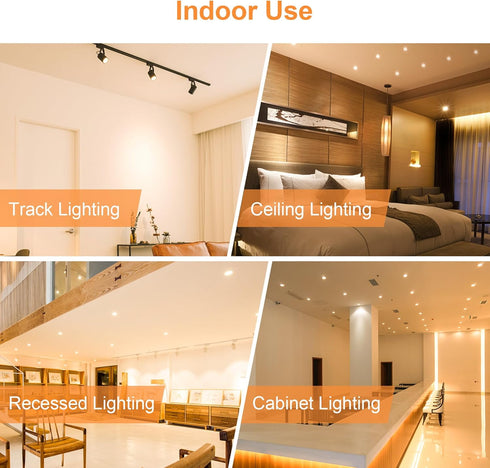 MR16 LED Bulb Dimmable 6 Pack,50W Halogen Replacement, 2700K Warm White GU5.3 Bi-Pin Base,40-Degree Narrow Beam Angle,5W 12V AC DC Indoor Outdoor ...