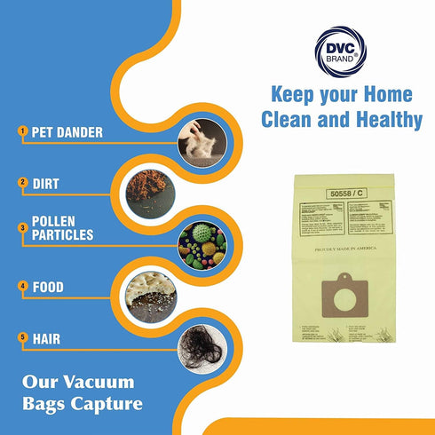 9 Vacuum Cleaner Bags for Sears Kenmore 5055 50557 50558 Panasonic C-5 C5 C Q...