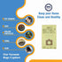 9 Vacuum Cleaner Bags for Sears Kenmore 5055 50557 50558 Panasonic C-5 C5 C Q...