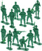 GiftExpress 12pc 5" Large Green Army Men, US Military Soldiers, Action Figure Set...