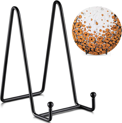 TR-LIFE Plate Stands for Display - 6 Inch Stand + Metal Frame holder stand Picture, Decorative Plate, Book, Photo Easel (2 Pack)...