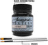 Jacquard Products Black Textile Color - Fabric Paint Made in USA - JAC1122 2.25-Ounces - Bundled Brush Set...