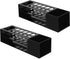 MyGift Dry Erase Marker Holder for Whiteboard, Black Clear Acrylic Marker and Accessories Storage Rack for Eraser and Cleaning Bottles, Set of 2...