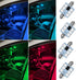 578 LED Bulb 41mm 42mm 212-2 211-2 578 Festoon LED Bulbs 16 Colors RGB with Remote Control Replacement for Map Dome License Plate Courtesy Lights ...