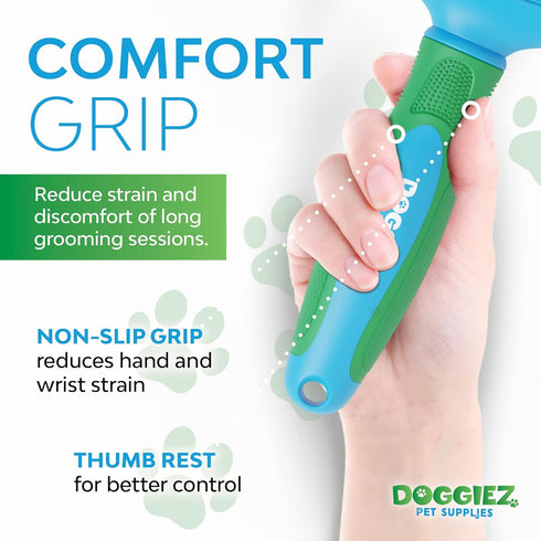 Self Cleaning Pet Brush for Dogs and Cats - Cat Brush, Dog Hair Brush for Shedding - Cat Grooming Tool Dog Brush for Long & Short Haired Pets - Ca...
