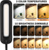 LED Desk lamps with Clamp for Home Office,High Brightness,3 Color Temperatures and Dimmable Clip On Desk Light,Flexible Gooseneck Desk Lamp with U...
