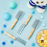 2 Pcs Dog Metal Combs Cat Wooden Handle Grooming Comb Stainless Steel Cat Comb Double Side Metal Comb for Dogs Pet Dog Grooming Brush Pet Hair Bru...